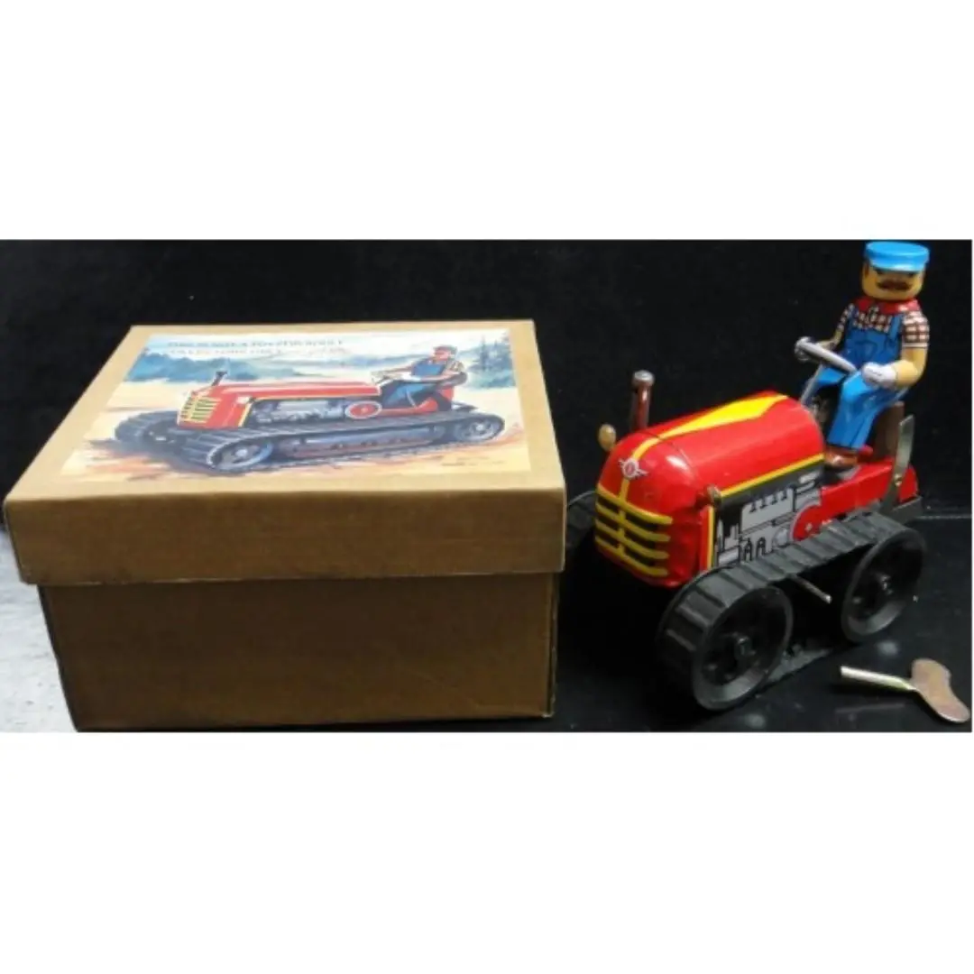 Tin Toys Ms356 Wind-Up Action Collection Classic Tractor 鐵皮上鍊工程車系列 拖拉機 2