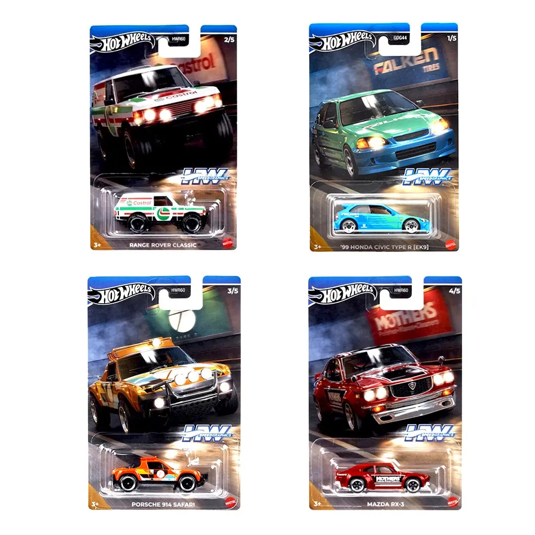 Hot Wheels Speed Graphics Edition Premium Die Cast Car Assortment Including 4 Collectible Cars For Collection 1