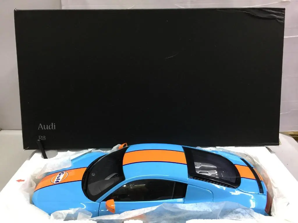 Kyosho 1/18 Audi R8 Gulf (09213Gf) (30672) (Pa0) 1