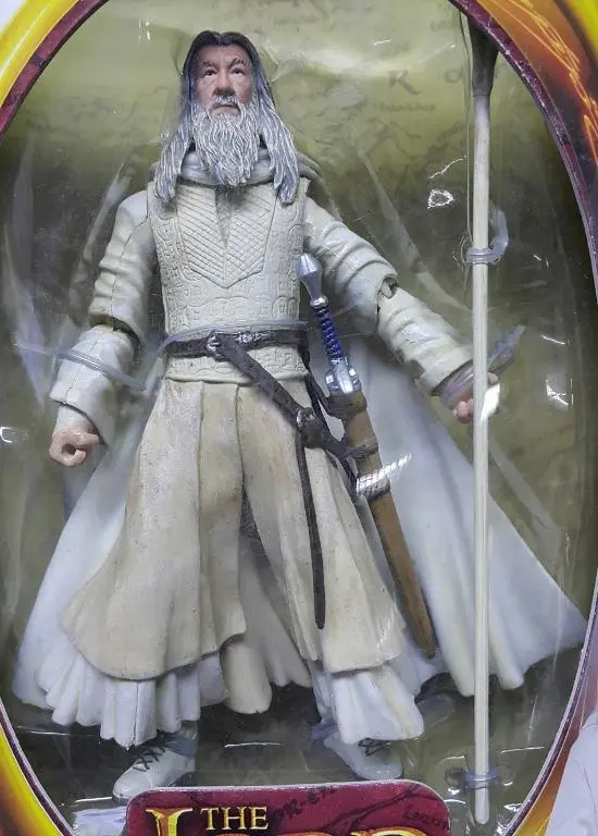 Toy Biz 81154 魔戒二部曲 雙城奇謀 白袍甘道夫 伊恩麥基倫 The Lord Of The Rings The Two Towers Gandalf The White With Staff-Extending Action Ian Mckellen (Lotr) 2