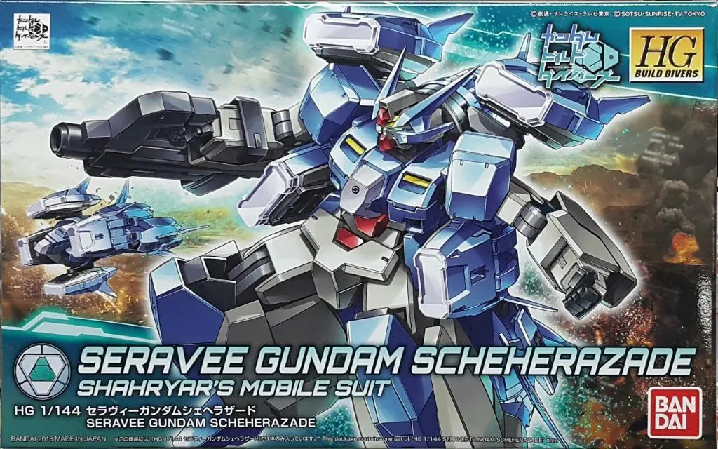 Bandai 25749 高達創戰潛行者 山魯亞爾 專用機 舒拉華高達山魯佐德 模型 Hg Gundam Build Divers 006 Seravee Gundam Scheherazade Shahryar's Mobile Suit Model Kit (Epc-2104-31) L 1