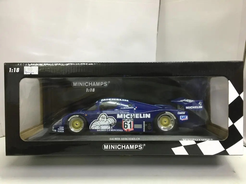 Minichamps 1/18 Sauber Mercedes C9 Jean-Louis Schlesser Winner Adac Supersprint 1987 (155 873581) (14381) (Piu250) 1