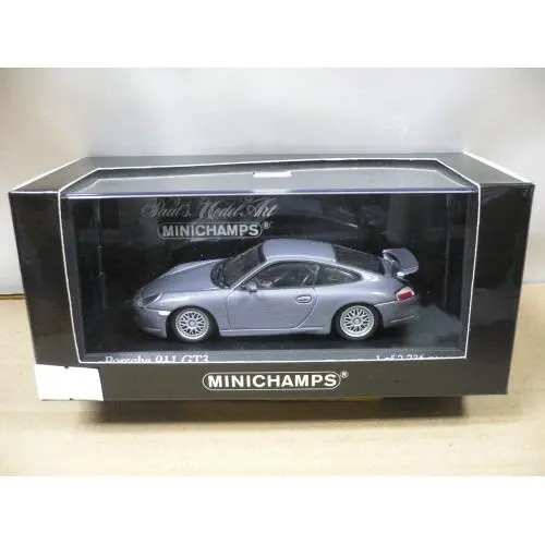 Minichamps 1/43 Porsche 911 Gt3 1998 Grey Metallic (430 068008) (05528) (Piu120) 1