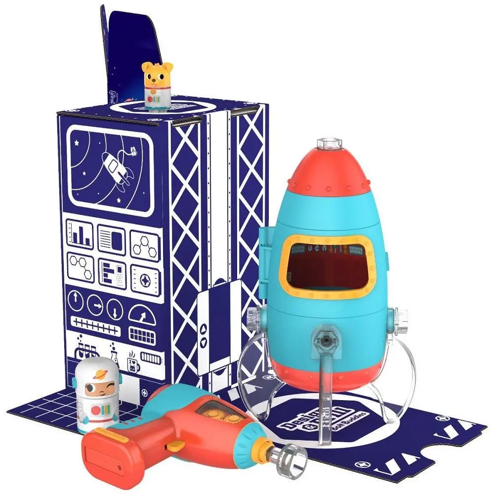 Learning Resources Design & Drill Bolt Buddies Rocket Blue & Red 2
