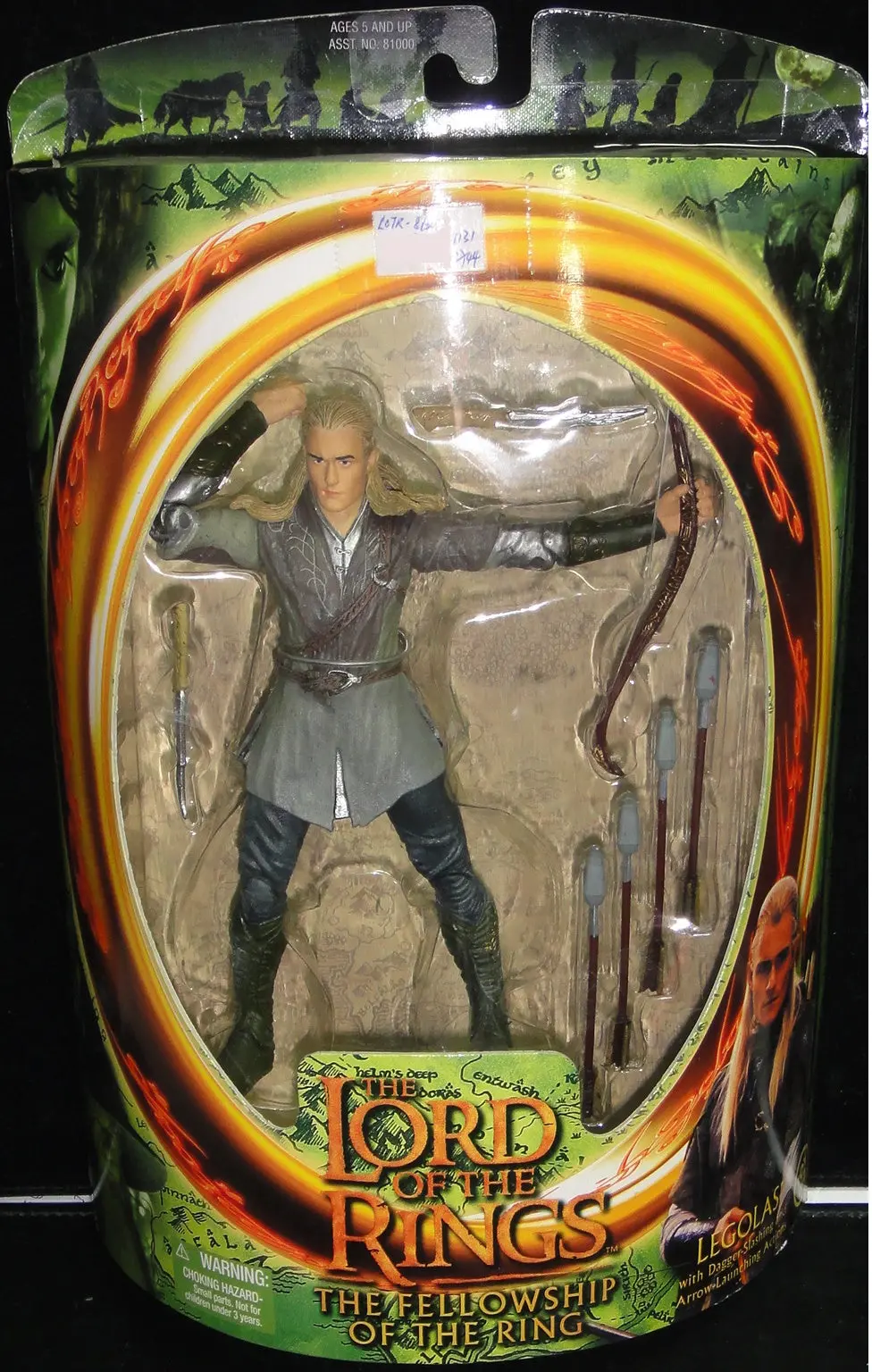Toy Biz 魔戒首部曲 魔戒現身 勒苟拉斯 奧蘭度布林 The Lord Of The Rings The Fellowship Of The Ring Legolas With Dagger-Slashing And Arrow-Launching Actions Orlando Bloom (Lotr-81004 店) 1113173744 1