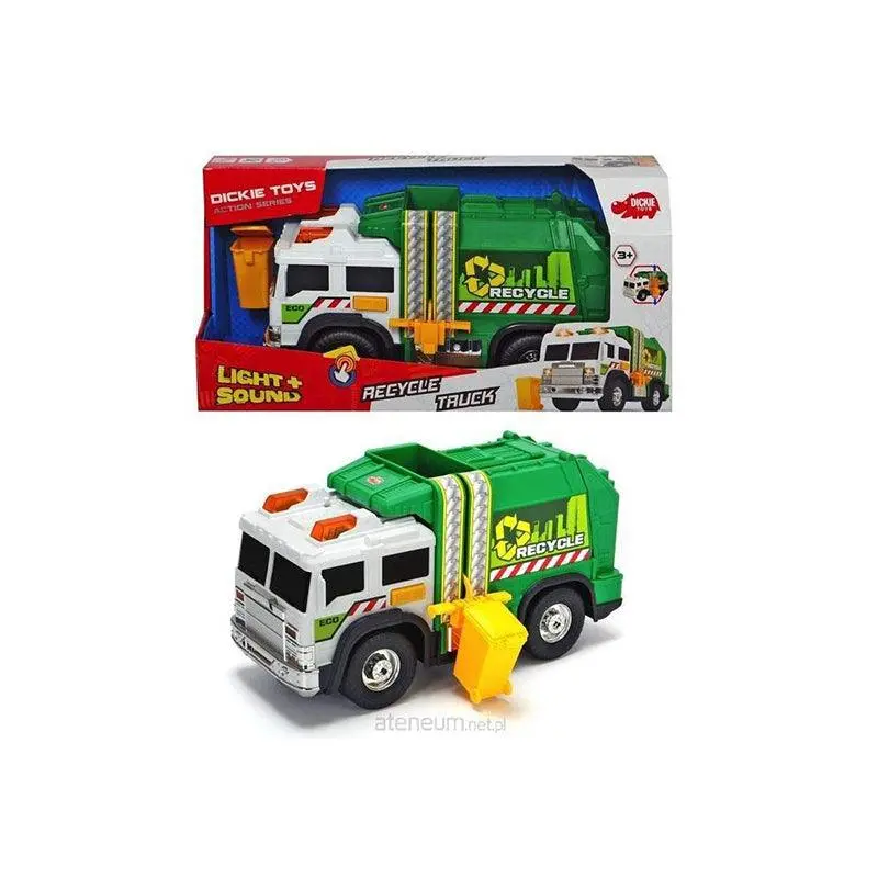 Dickie Recycle Truck With Light And Sound, Green 1