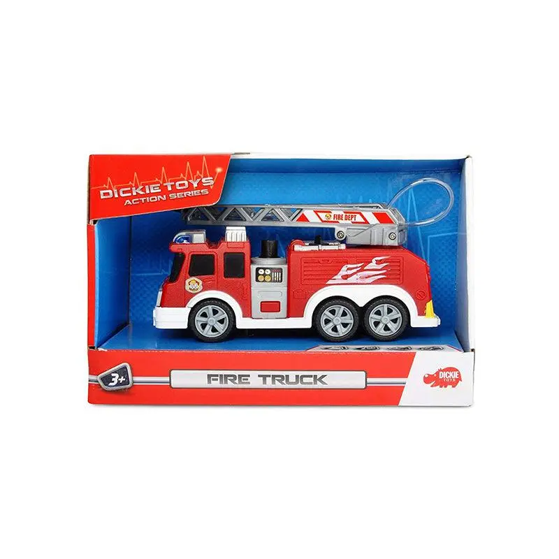 Dickie Toys Mini Action Fire Truck Vehicle Toy, Red 2