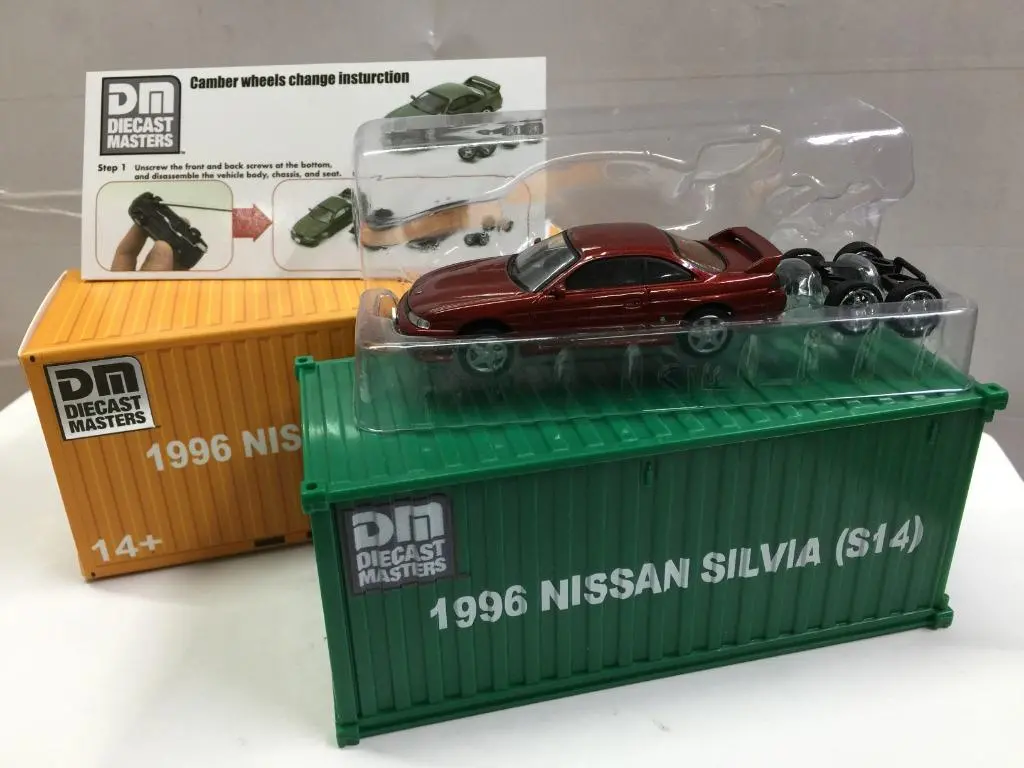 Diecast Masters 1/64 Nissan Silvia S14 1999 Red With Plastic Container (64003) (49643) (C1128-15) 1