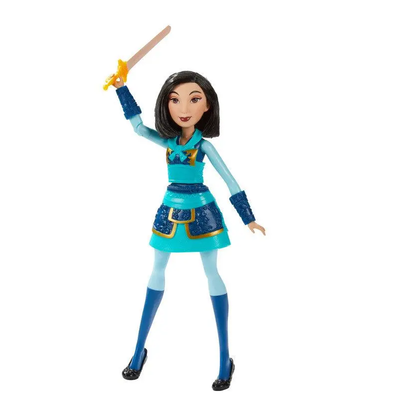 Disney Warrior Moves Mulan Doll With Sword-Swinging Action, Warrior Outfit Mulan Fashion Doll Toy For Kids 1