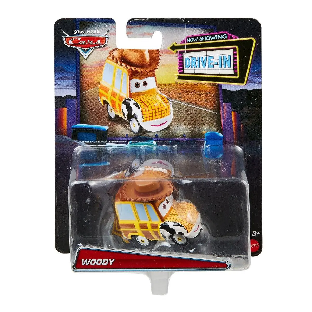 Disney Pixar Cars Drive-In Woody Diecast Car 1