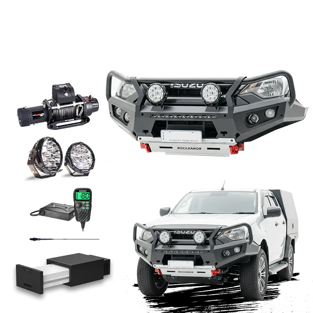 Isuzu Dmax 05/24+ Gt Touring Pack Suits 05/2024+ - Bullbar, Winch, Lights, Uhf + Free Fridge 1