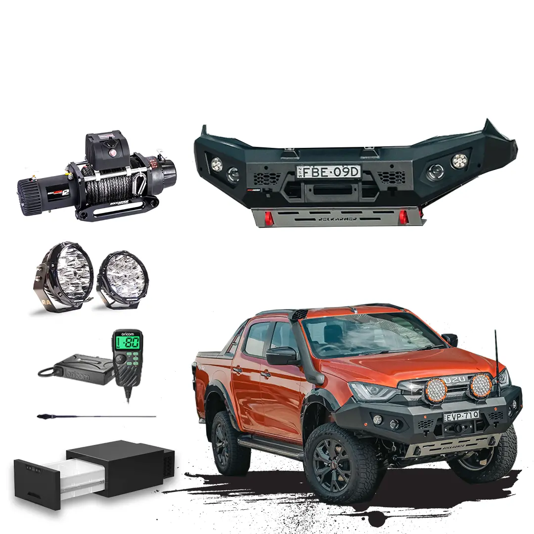 Isuzu Dmax Gt Touring Pack Suits 08/2020 - 04/2024 - Gt Bumper, Winch, Lights, Uhf + Free Fridge 1