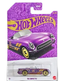 Hot Wheels 57Th Anniversary Pearl & Chrome 2024 '1955 Corvette' Diecast Car 1