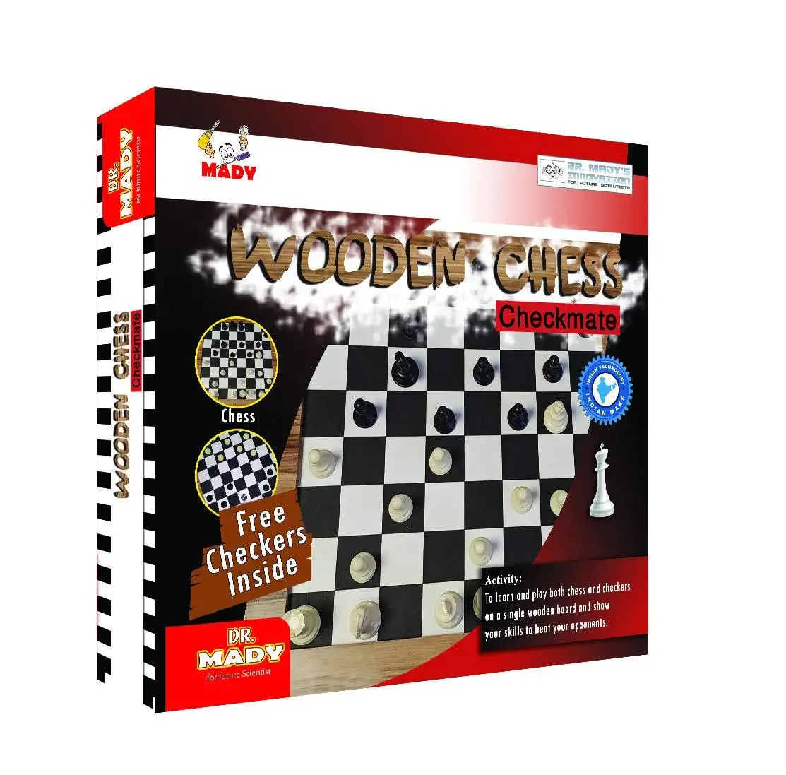 Dr. Mady Wooden Chess - Checkmate 1