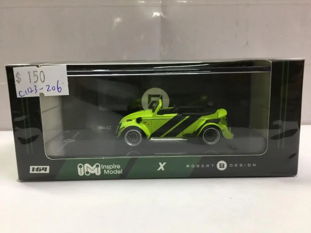 Inspire Model X Robert Design 1/64 Rwb Beetle Green With Black Strip Diecast (Lb64008f) (C1123-206) 1