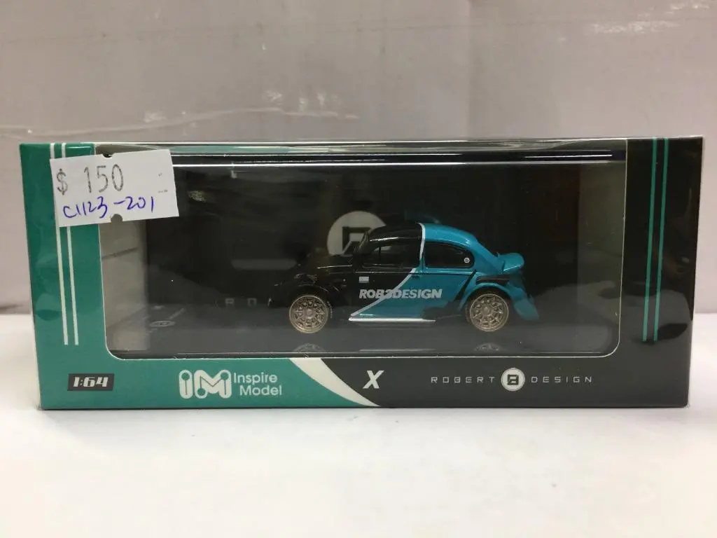 Inspire Model X Robert Design 1/64 Rwb Beetle Two Tone Blue With Black Body Diecast (Lb64008a) (C1123-201) 1