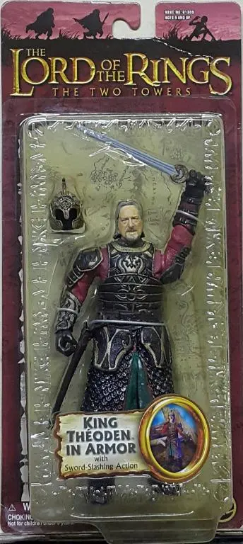 Toy Biz 81395 魔戒二部曲 雙城奇謀 洛汗國王 希優頓 伯納希爾 The Lord Of The Rings The Two Towers King Theoden In Armor With Sword-Slashing Action Bernard Hill (Lotr) 1