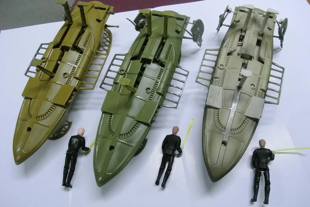 Hasbro Star Wars Prototype Factory Sample Test Shot Tatooine Skiff Potf With Regular Luke Skywalker Set Of 3 2