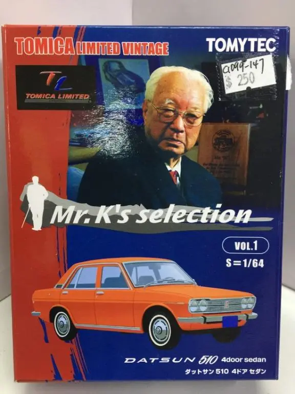 Tomytec Tomica Limited Vintage 1/64 Datsun 510 4 Door Sedan Mr K's Selection Vol.1 (22274) (C1099-147) 1