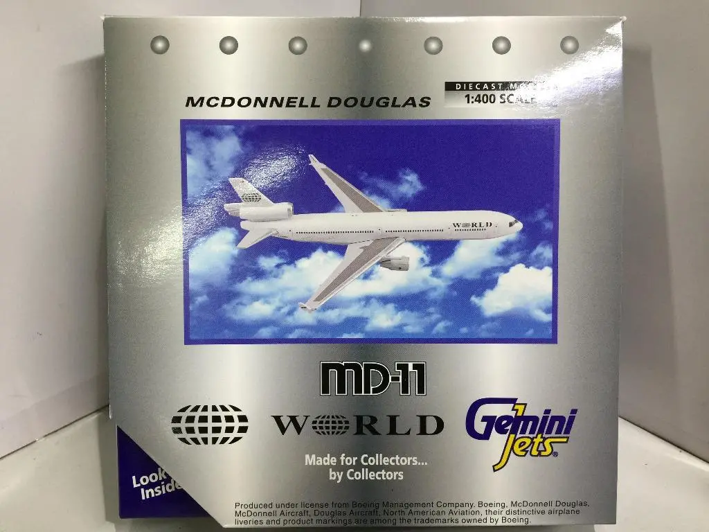 Gemini Jets 1/400 World Mcdonnell Douglas Md-11 N277wa (Gjwoa152) (70152) (P15m-112) 1