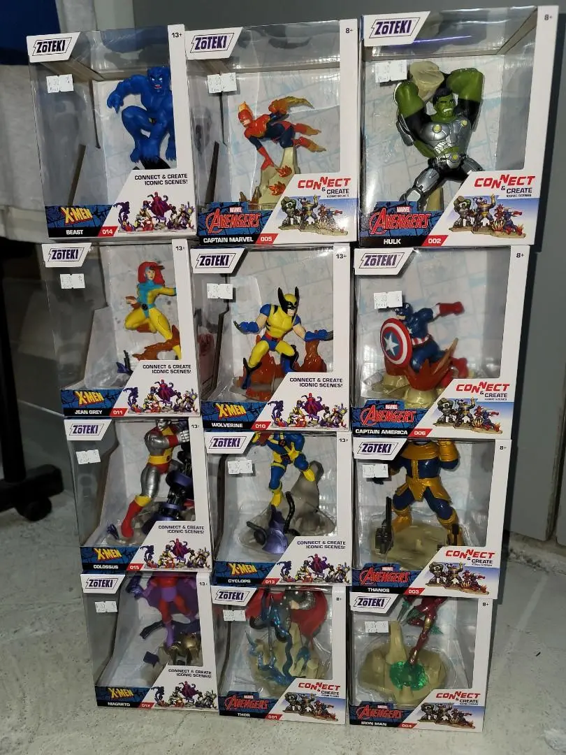 Zoteki Marvel Avengers X-Men Figure Character  Connect Create Iconic Scenes 1