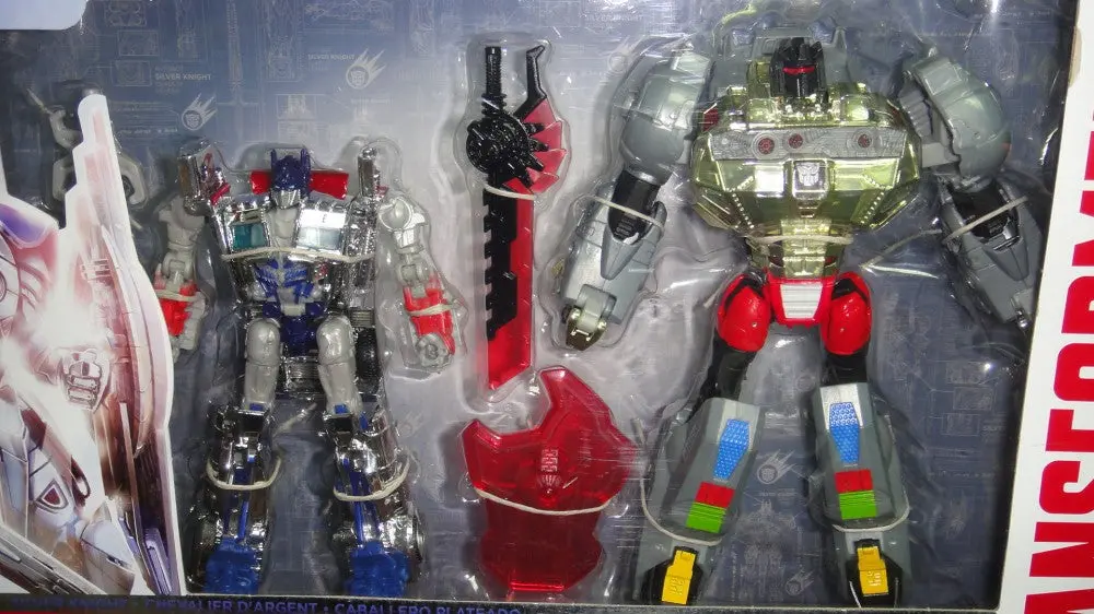 Hasbro 變形金剛 電影 4 殲滅世紀 柯栢文 鋼鎖 Transformers Movie 4 Age Of Extinction Silver Knight Optimus Prime Grimlock 96633 (Piu/Kw160-160) 2