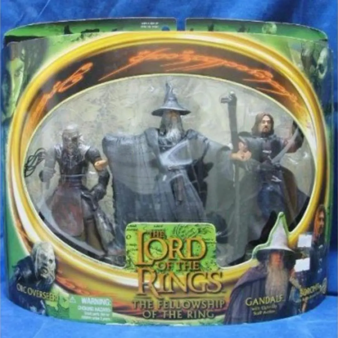 Toy Biz 81067 魔戒首部曲 魔戒現身 半獸人 甘道夫 波羅莫 The Lord Of The Rings The Fellowship Of The Ring Orc Overseer Gandalf Boromir (Lotr) 1