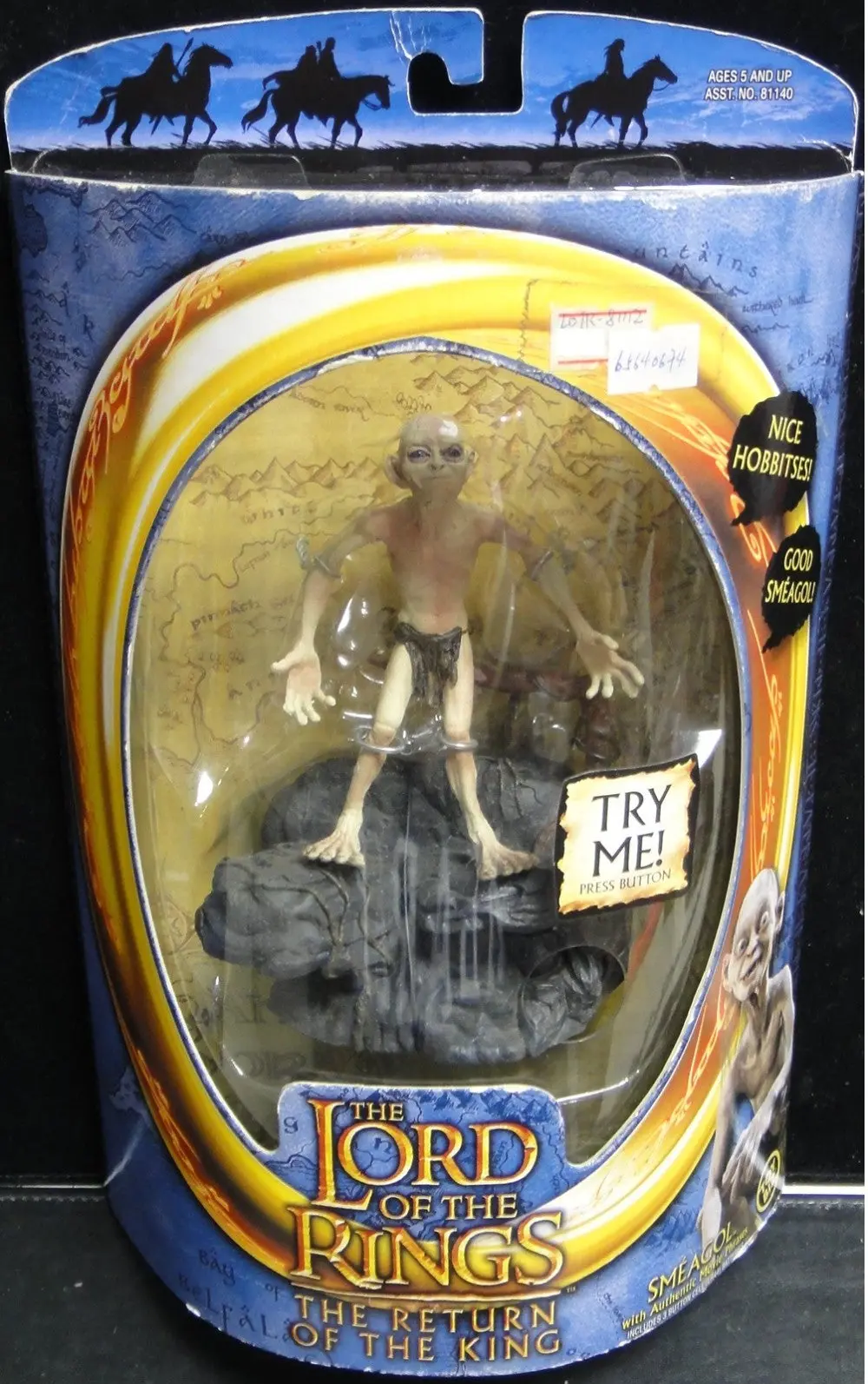 Toy Biz 魔戒三部曲 王者再臨 史麥戈 咕嚕 安迪薛堅斯 The Lord Of The Rings The Return Of The King Smeagol With Authentic Movie Phrases Gollum Andy Serkis (Lotr-81112) 1140676617 1