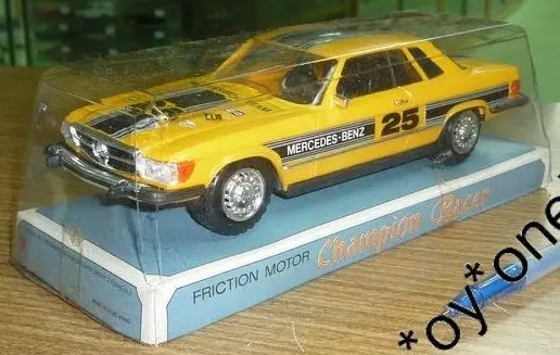 60年代香港製造 Made In Hong Kong Friction Motor Champion Racer 907 1/24 Mercedes Benz 450 Slc Friction Powered Car 1