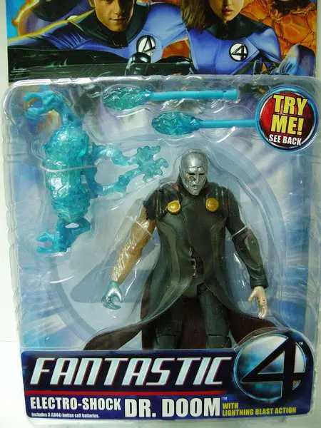 Toy Biz 神奇四俠 末日博士 Marvel Fantastic 4 Electro-Shock Dr Doom With Lightning Blast Action Figure (Lotr-72334 倉) 1114986966 1