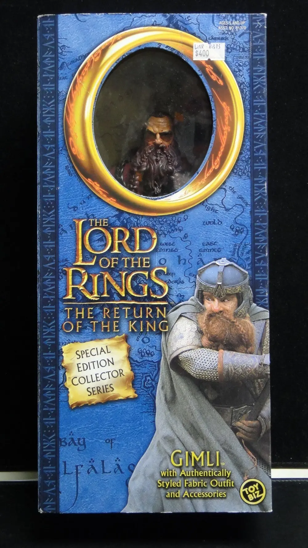 Toy Biz 魔戒三部曲王者再臨 金靂 尊懷士戴維斯 The Lord Of The Rings The Return Of The King Special Edition Collector Series Gimli With Authentically Styled Fabric Outfit And Accessories John Rhys-Davies (Lotr-81373) 1