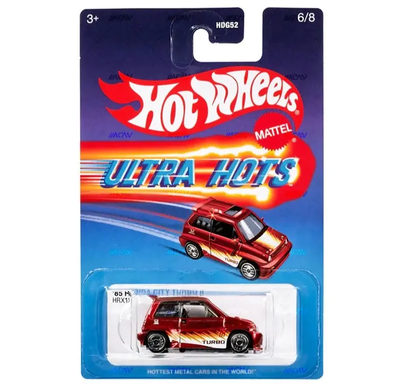 Hot Wheels Ultra Hots Retro 2024 Edition 1:64 Scale 85 Honda City Turbo 2 Die-Cast Vehicles With Full Front & Rear Decoration Vum Parts For Ages 3+ 1