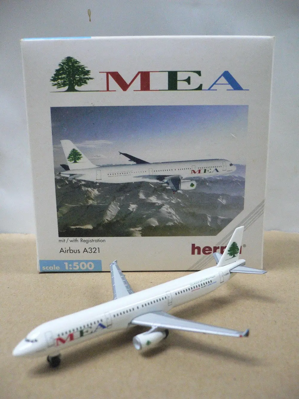 Herpa Wings 1/500 Mea Airbus A321 F-Ohmq (508711) (Pa0) 1