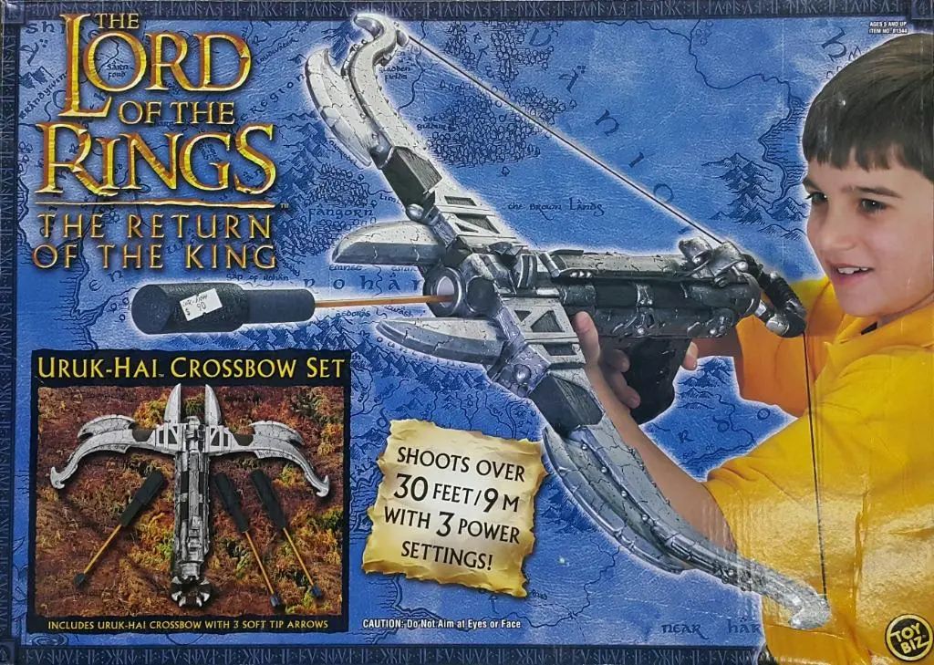 Toy Biz 81344 魔戒三部曲 王者再臨 強獸人 弓箭玩具套裝 The Lord Of The Rings The Return Of The King Uruk-Hai Crossbow Set Includes Uruk-Hai Crossbow With 3 Soft Tip Arrows (Lotr) 特價發售 1