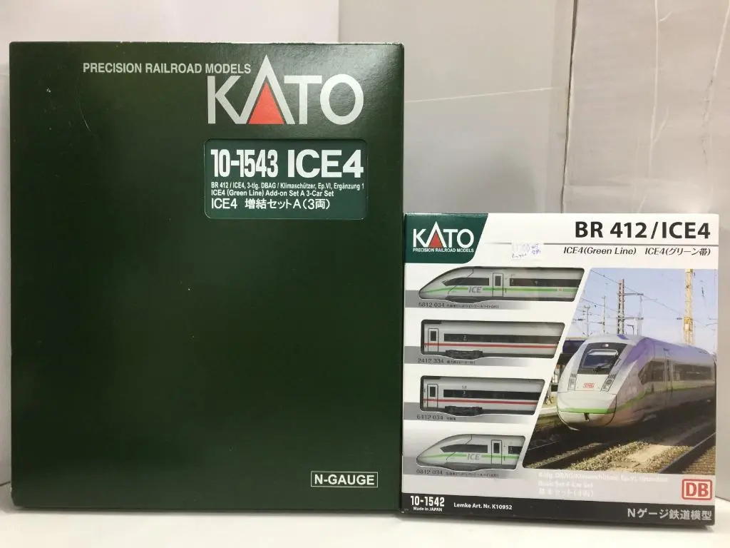 Kato N-Gauge 10-1543 Br412 / Ice4, 3-Tlg. Dbag/ Klimaschutzer, Ep. Vi, Erganzung 1 Ice4 Add-On Set A 3-Car Set 10-1542 Br412 Precision Railroad Models (68350 K10952) (Piu400) 1