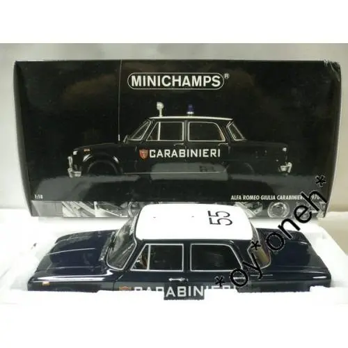 Minichamps 1/18 Alfa Romeo Giulia Carabinieri 1970 (180 120995) (06738) (C787a-60) 1