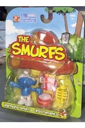 Jakks Pacific 21768 藍精靈 迷你公仔 The Smurfs Mini Figure Harmony Smurf & Instruments 1
