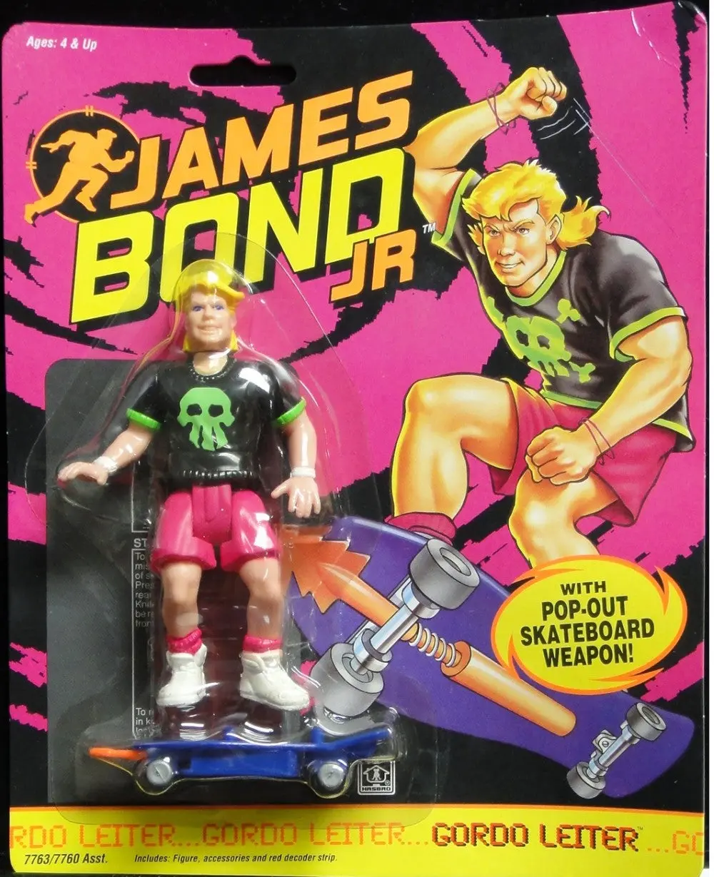 Hasbro James Bond Jr Gordo Leiter With Pop-Out Skateboard Weapon 07763 (Pa-0) 1