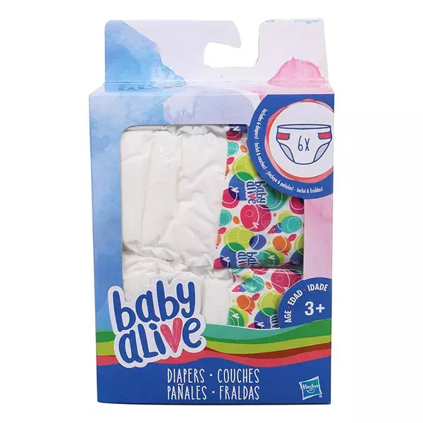 Baby Alive Diapers Refill Pack, Pack Of 6 1