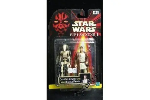 Hasbro Star Wars Ep1 Collection 1 Qui-Gon Jinn W/ Bonus Battle Droid 星球大戰前傳 魅影危機 魁剛·金 戰鬥機械人 (Buy-47342-Spk) 1