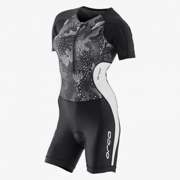 Womens Core Short Sleeve Race Suit Bk 1