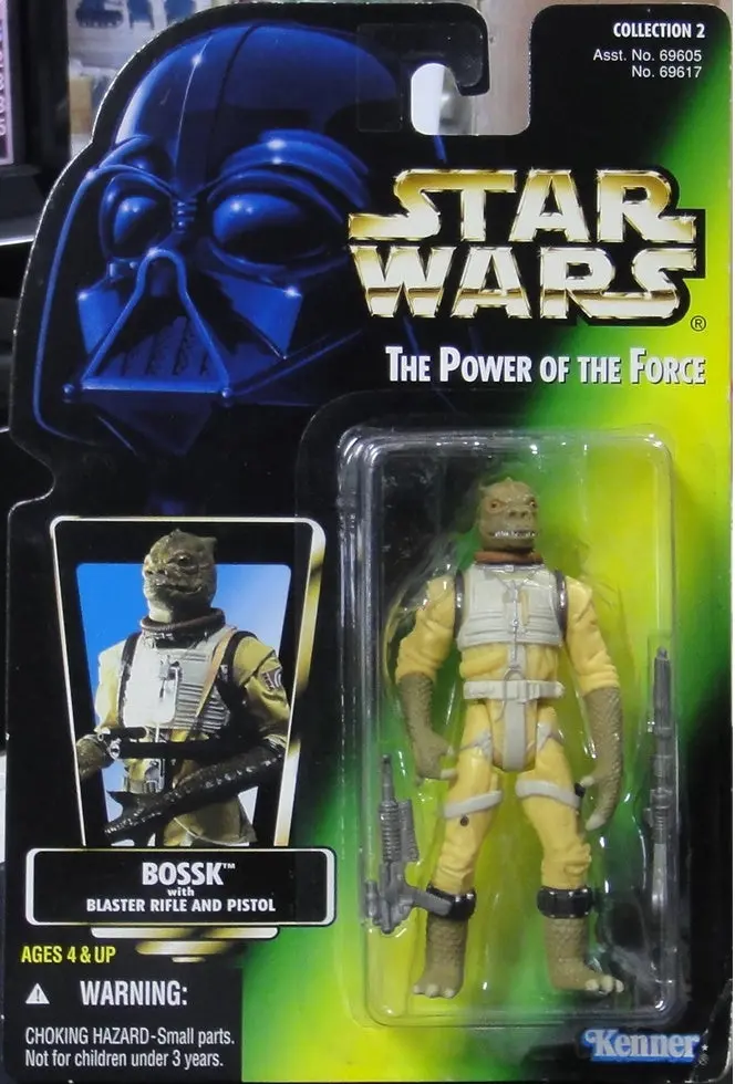Kenner 星球大戰 Star Wars Power Of The Force Bossk With Blaster Rifle And Pistol 69617 (Pa#0) 1