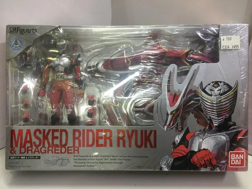 Bandai S.H.Figuarts Masked Rider Ryuki & Dragreder (67581) (C324-495) 1
