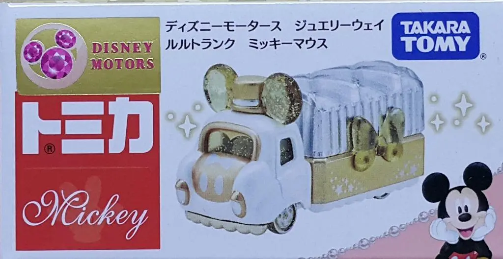 Takara Tomy 59555 多美卡 迪士尼汽車 米奇老鼠 珠寶車 Tomica Disney Motors Jewelry Rail Truck Mickey Mouse  (Epc-2136-13) 存 1