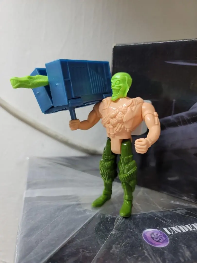 The Mask Jim Carrey Test Shot Prototype Factory Sample Figure Carey Animated Toy Island With Cannon-Concealing Combat Case 原型工廠樣本 1