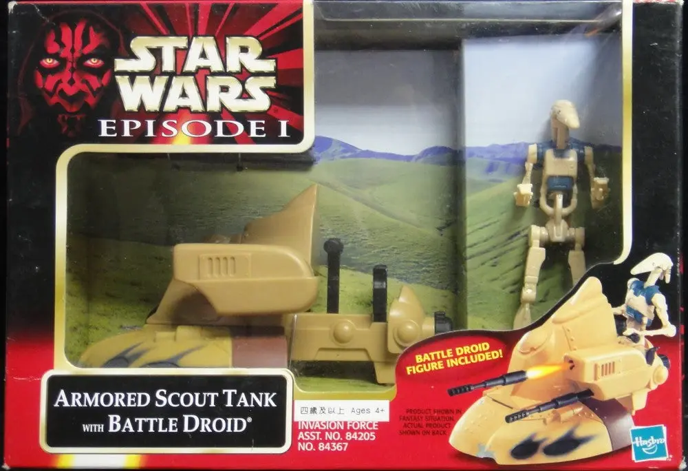 Hasbro 星球大戰 Star Wars Episode I Armored Scout Tank With Battle Droid (Buy-84367) 1