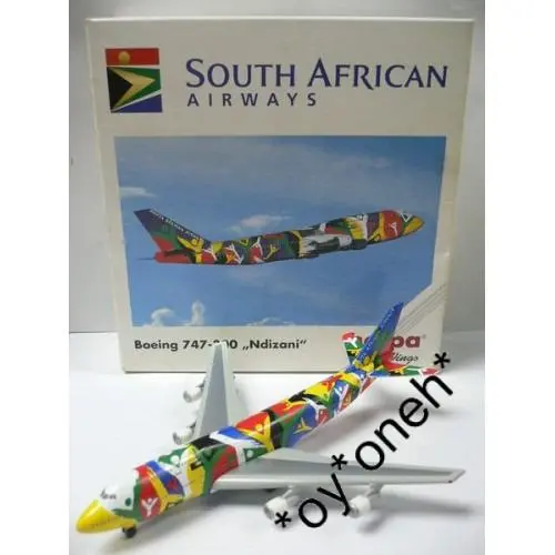 Herpa Wings 1/500 South African Airways Boeing 747-300 "Ndizani" Zs-Saj (503938) (Wkg) 1