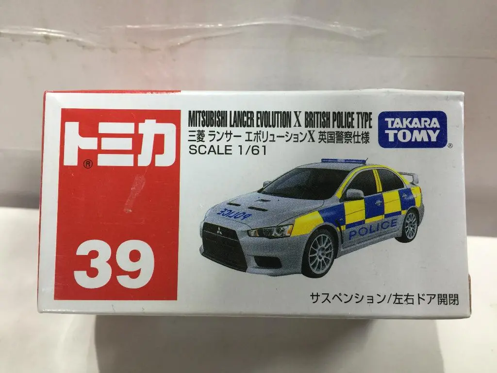 Takara Tomy Tomica 39 1/61 Mitsubishi Lancer Evolution X British Police Type (33349) (C819-142) 1