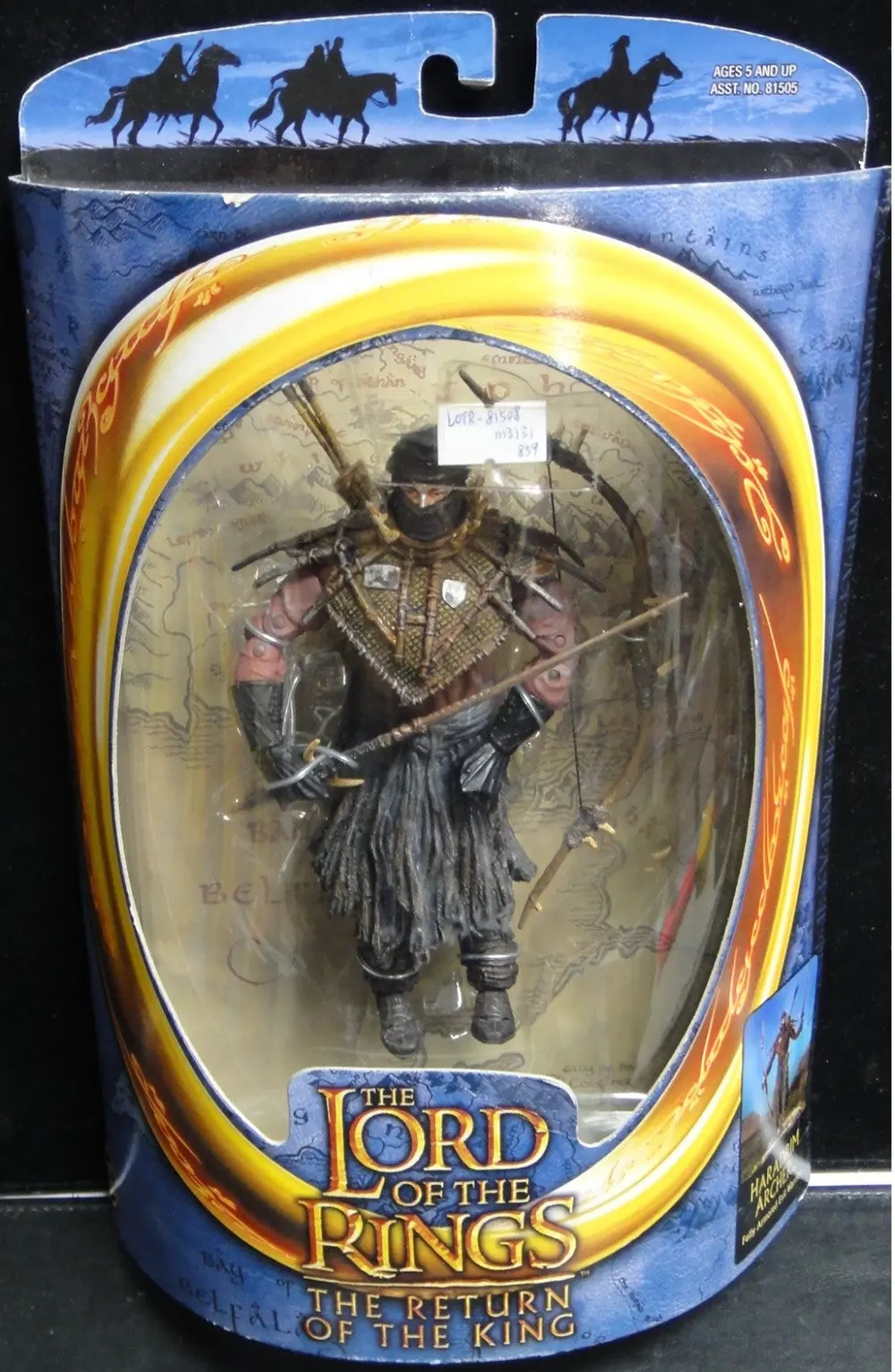 Toy Biz 魔戒三部曲 王者再臨 哈拉德林射手 The Lord Of The Rings The Return Of The King Haradrim Archer Fully Armored Evil Warrior (Lotr-81508) 1113131859 1