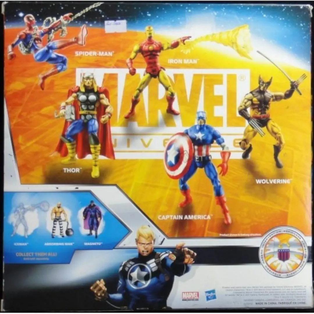 Hasbro 漫威宇宙 蜘蛛俠 鐵甲奇俠 雷神奇俠 美國隊長 狼人 Marvel Universe Ultimate Gift Set Spider-Man Iron Man Thor Captain America Wolverine 66225 (C926-233 存) 2